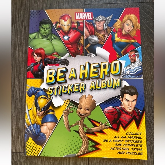 2025 Marvel Be a Hero LOBLAW STICKER CARDS COMPLETE SET OF 64 & STICKER ALBUM - Picture 5 of 5